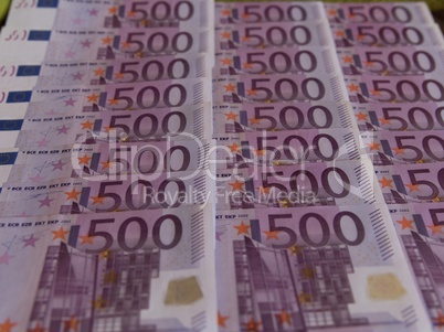 euro money banknotes