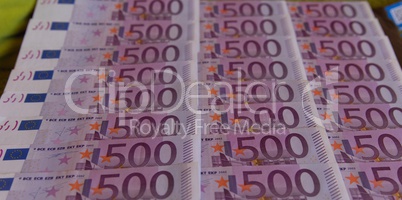 euro money banknotes