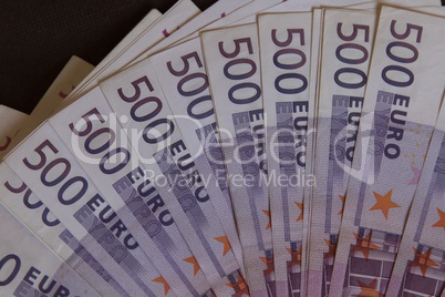 euro money banknotes