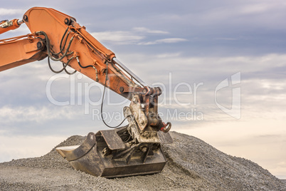 Excavator arm and bucket