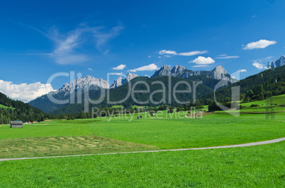 View of the Val Casies (Gsies tal) valley