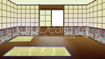Traditional Japanese Room Interior