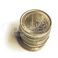 Vintage Euro coins