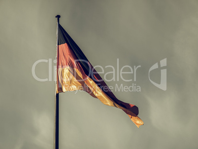 Vintage looking German flag