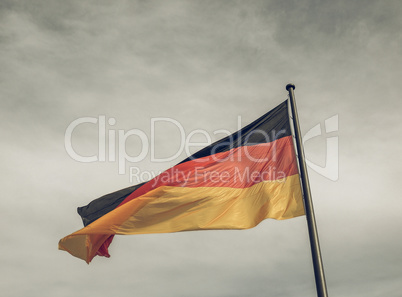 Vintage looking German flag