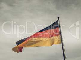 Vintage looking German flag