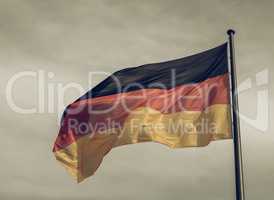 Vintage looking German flag