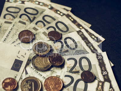 Vintage Euro bank notes Vintage Euro bank notes