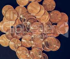 Vintage Dollar coins 1 cent wheat penny cent