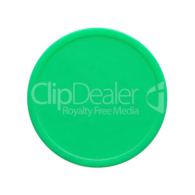 Green plastic token money