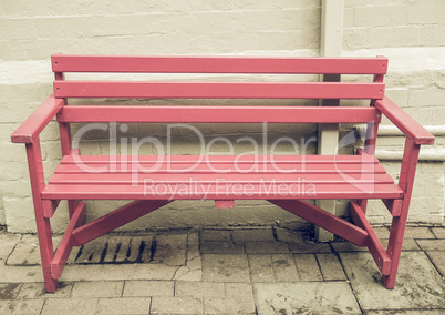 Vintage looking Pink bench