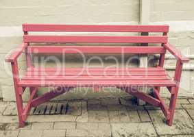 Vintage looking Pink bench