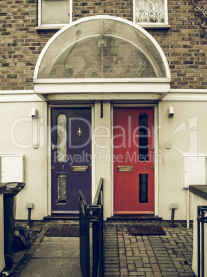 Vintage looking British Doors