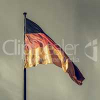 Vintage looking German flag