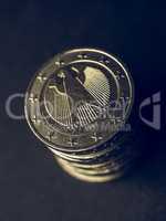 Vintage Euro coins