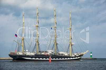 Segelschiff auf der Ostsee während der Hanse Sail