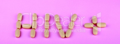 hiv therapy efavirenz on pink background