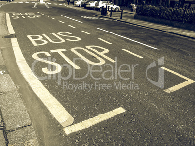 Vintage looking Bus stop