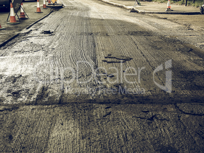 Vintage looking Road paving