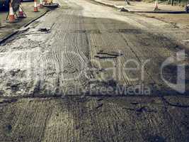 Vintage looking Road paving