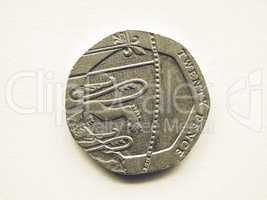 Vintage 20 Pence coin