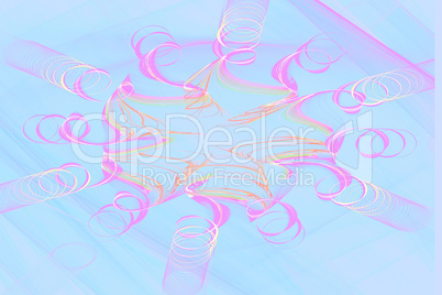The image of the fractal spiral on a light background.