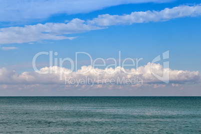 Landscape with a view of the calm sea.