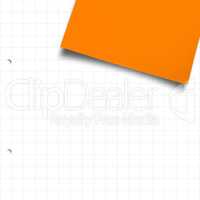 Composite image of orange paper