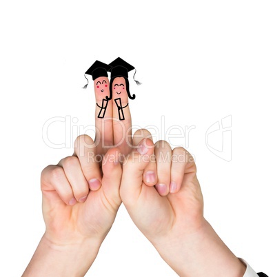 Fingers posed as students