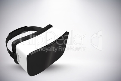 Composite image of white virtual reality headset