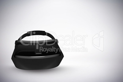 Composite image of black virtual reality simulator