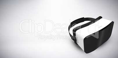 Composite image of white virtual reality headset