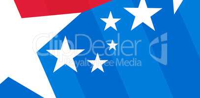 Digital composite of American flag