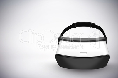 Composite image of white virtual reality simulator