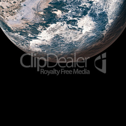 Digital composite image of globe