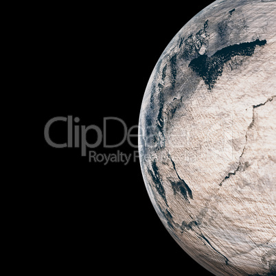 Globe on white background
