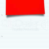 Composite image of red paper