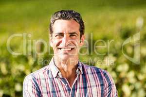 Portrait of smiling male vintner