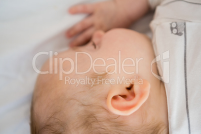 Close-up of baby boy sleeping