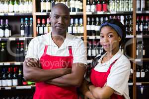 Portrait of staff standing with arms crossed