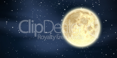 Composite image of full moon