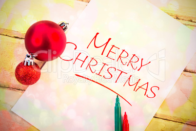Composite image of merry christmas