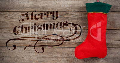 Composite image of merry christmas message