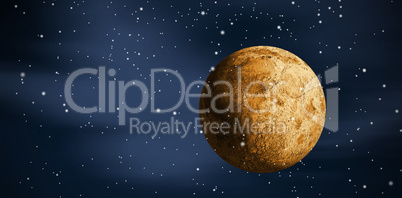 Composite image of digitally generated full gold moon