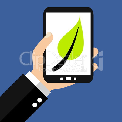 Ökologie Konzept auf dem Smartphone