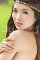Beautiful Asian Chinese Woman Girl With Headband