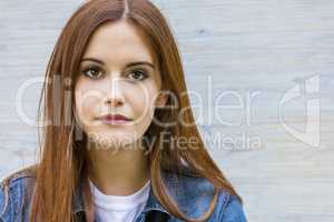 Beautiful Thoughtful Young Woman With Red Hair