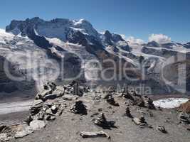 Blick von Gornergrat zum Kleinen Matterhorn