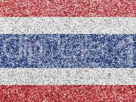 Fahne von Thailand auf Mohn