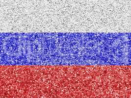 Fahne von Russland auf Mohn